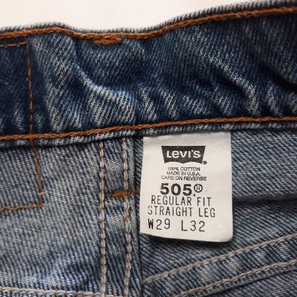 Levi's 505 straight fit men's jeans W29 L32 - Picture 9 of 9